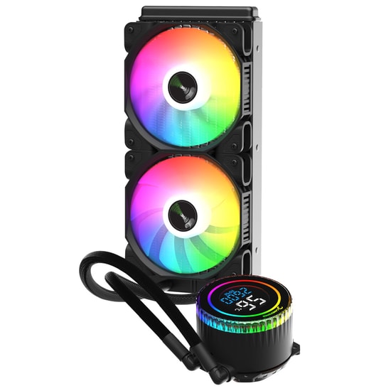 Gamepower Skadi Round 240 ARGB Sıvı Soğutucu (SKADI-ROUND-240-ARGB-SIVI-SOGUTUCU) - 2x120mm PWM, AM5 ve LGA1700 Uyumlu
