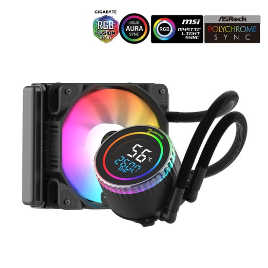 Gamepower Skadi Round 120 ARGB Sıvı Soğutucu (SKADI-ROUND-120-ARGB-SIVI-SOGUTUCU) - 120mm PWM, AM5 ve LGA1700 Uyumlu