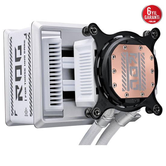 ASUS ROG RYUO IV 360 ARGB WHT Beyaz Sıvı İşlemci Soğutucu - 360mm Radyatör, 3x120mm Fan, LGA1851/1700, AM5/AM4 Uyumlu