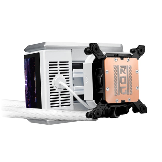 ASUS ROG RYUO IV 360 ARGB WHT Beyaz Sıvı İşlemci Soğutucu - 360mm Radyatör, 3x120mm Fan, LGA1851/1700, AM5/AM4 Uyumlu