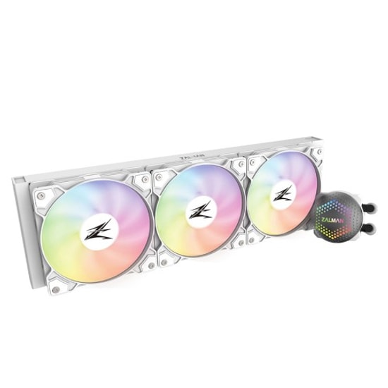 Zalman ALPHA-36WH Beyaz 360mm ARGB İşlemci Sıvı Soğutucu - 3x120mm Fan, Intel LGA 1700 ve AMD AM5/AM4 Uyumlu