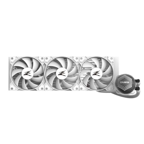 Zalman ALPHA-36WH Beyaz 360mm ARGB İşlemci Sıvı Soğutucu - 3x120mm Fan, Intel LGA 1700 ve AMD AM5/AM4 Uyumlu