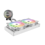 Zalman ALPHA-24WH Beyaz 240mm ARGB İşlemci Sıvı Soğutucu - 2x120mm Fan, Intel LGA 1700 ve AMD AM5/AM4 Uyumlu