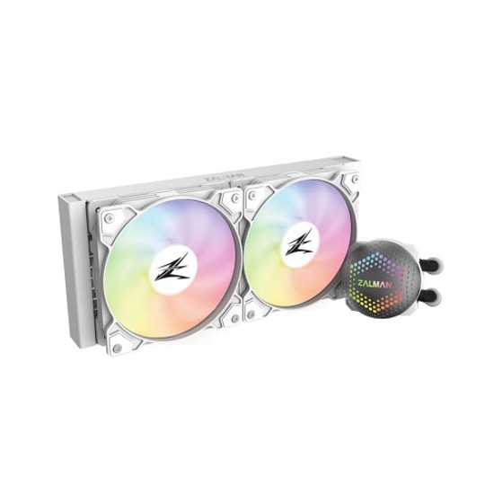 Zalman ALPHA-24WH Beyaz 240mm ARGB İşlemci Sıvı Soğutucu - 2x120mm Fan, Intel LGA 1700 ve AMD AM5/AM4 Uyumlu