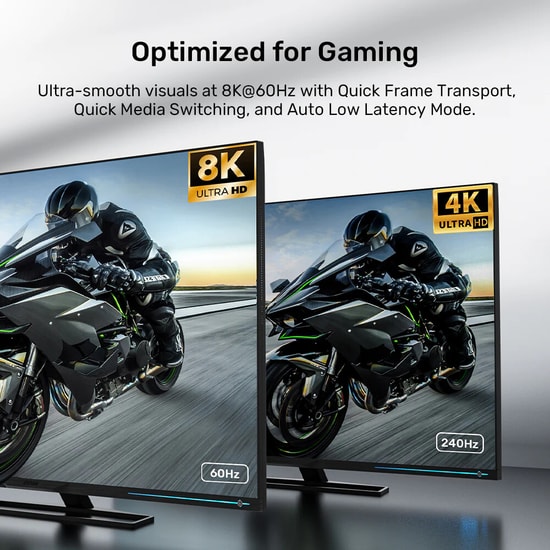 Unitek C11093RGY01-1M 1 Metre HDMI 2.1 Kablo - 8K Çözünürlük Desteği, Ultra Yüksek Hızlı Görüntü ve Ses Aktarımı