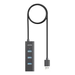Unitek Y-3089V01 4-in-1 USB-A 5Gbps Hub - 4 Port USB 3.0 Çoklayıcı, 1.2 Metre Kablo, Tak Çalıştır, 5Gbps Aktarım Hızı