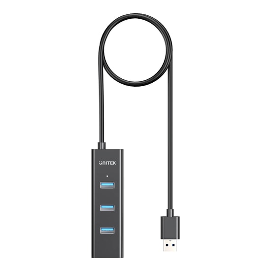 Unitek Y-3089V01 4-in-1 USB-A 5Gbps Hub - 4 Port USB 3.0 Çoklayıcı, 1.2 Metre Kablo, Tak Çalıştır, 5Gbps Aktarım Hızı