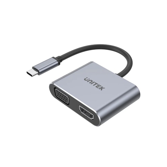 Unitek D1049A 4-in-1 MST USB-C Hub - Multi-Stream Transport Destekli Çoklayıcı, HDMI, USB 3.0, PD Şarj Adaptörü