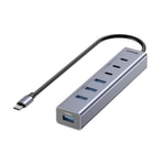 Unitek H1335AGY01-EU Hub S7+ 7in1 Universal USB Hub - Çok Fonksiyonlu USB C Çoğaltıcı, HDMI, 7 Portlu Kompakt Tasarım