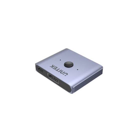 Unitek V1609A 8K 60Hz DisplayPort Çift Yönlü Switch - Ultra HD Görüntü Aktarıcı, Bi-Directional DP Seçici Anahtar