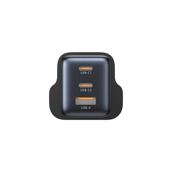 Unitek P1130ABK01-EU 65W GaN Şarj İstasyonu - 65W Max Güç, GaN Teknolojisi, Hızlı Şarj Adaptörü (Siyah/EU)