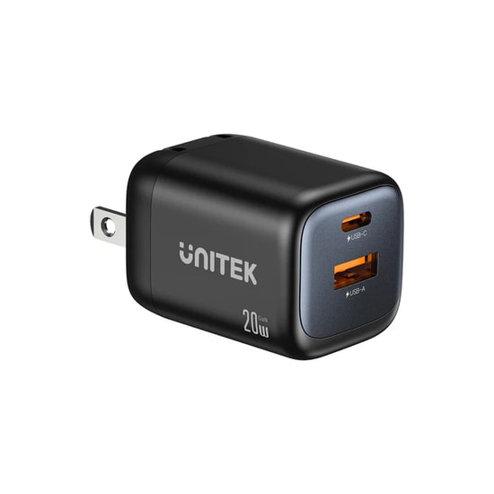 Unitek P1128ABK01-EU 20W Hızlı Şarj Cihazı Adaptörü - PD Destekli, Kompakt Tasarım, CE Sertifikalı, Güvenli Şarj