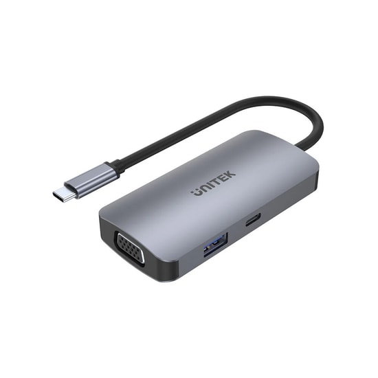 Unitek D1051A 5-in-1 MST USB-C Hub - Multi-Stream Transport Çoklayıcı, 10cm Kablo, RoHS ve CE Sertifikalı, USB Hub