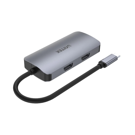 Unitek D1051A 5-in-1 MST USB-C Hub - Multi-Stream Transport Çoklayıcı, 10cm Kablo, RoHS ve CE Sertifikalı, USB Hub