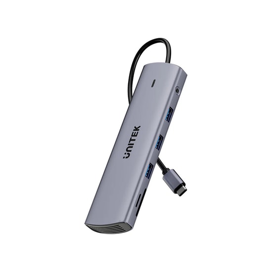 Unitek D1113BGY01 uHub U11+ 11-in-1 USB-C Hub - Çoklayıcı Bağlantı İstasyonu, 20cm Kablo, RoHS ve CE Sertifikalı