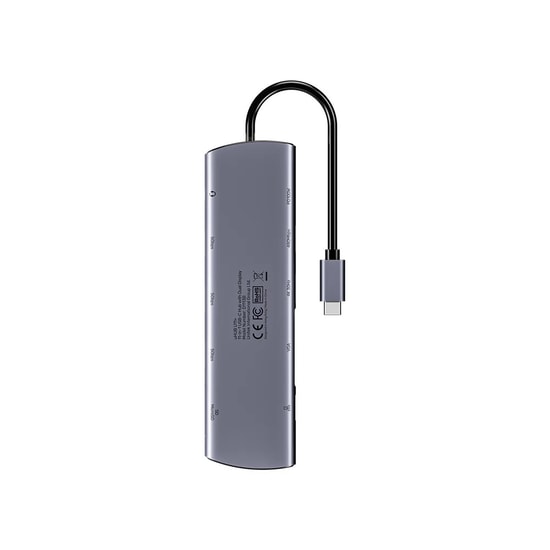 Unitek D1113BGY01 uHub U11+ 11-in-1 USB-C Hub - Çoklayıcı Bağlantı İstasyonu, 20cm Kablo, RoHS ve CE Sertifikalı