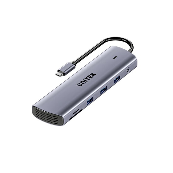 Unitek D1113BGY01 uHub U11+ 11-in-1 USB-C Hub - Çoklayıcı Bağlantı İstasyonu, 20cm Kablo, RoHS ve CE Sertifikalı