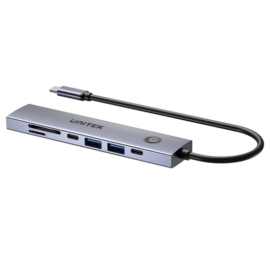 Unitek H1124AGY01 uHub S7 Pro 7-in-1 USB-C Hub - 5Gbps Aktarım Hızı, Çoklayıcı, 15cm Kablo, RoHS ve CE Sertifikalı