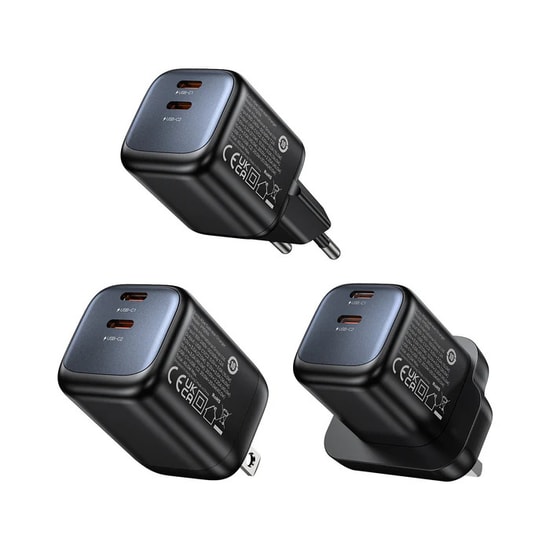 Unitek P1129ABK01-EU 45W Hızlı Şarj Cihazı Adaptörü - GaN Teknolojisi, Tek Port USB-C, CE Sertifikalı, Siyah Adaptör