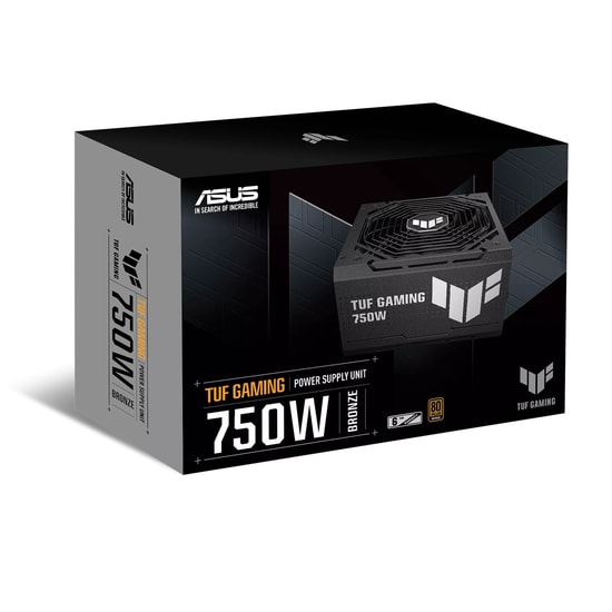 Asus TUF Gaming 750B-P 750W 80+ Bronze Güç Kaynağı - Tam Modüler, ATX 3.1, PCIe Gen 5.1, Aktif PFC, 12cm Fan