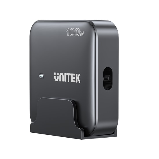 Unitek P1229ABK 100W GaN Masaüstü Şarj İstasyonu (Siyah) - 100W Güç, 4 Port (USB-C+USB-A), Hızlı Şarj, GaN Teknolojisi
