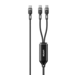 Unitek C14146ABK01-1.8M 2in1 Power Delivery 100W Hızlı Şarj Kablosu - 1.8 Metre, Type-C to Type-C, Akıllı Güç Dağıtımı