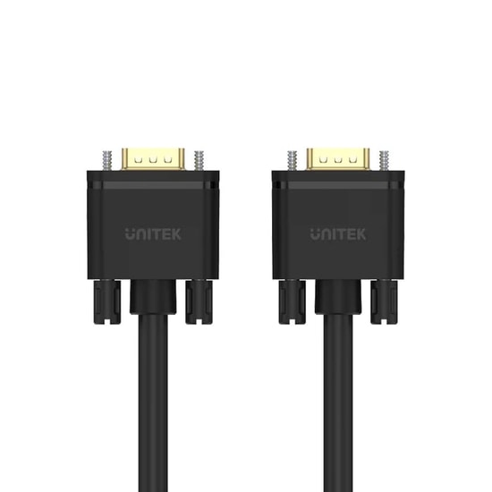 Unitek Y-C508G 20 Metre 15 Pin VGA Kablo - Full HD 1080P, Saf Bakır, Altın Kaplama, EMI/RFI Filtreli Görüntü Kablosu