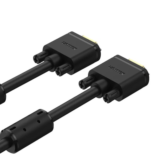 Unitek Y-C508G 20 Metre 15 Pin VGA Kablo - Full HD 1080P, Saf Bakır, Altın Kaplama, EMI/RFI Filtreli Görüntü Kablosu