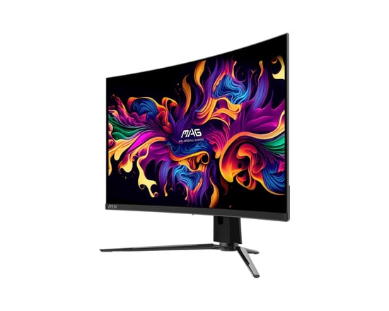 MSI MAG 321CUP QD-OLED 31.5" 165Hz 0.03ms 4K UHD Curved Oyuncu Monitörü - 3840x2160, 1700R, HDMI 2.1, DP, Type-C PD