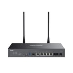TP-Link Omada DR3220V-4G Gigabit Rackmount DSL Gateway - 4G+ Cat6, VDSL2, 3000 Mbps Wi-Fi 6, 4 Port, Dual Band Modem