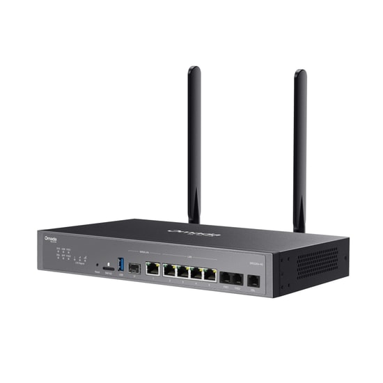 TP-Link Omada DR3220V-4G Gigabit Rackmount DSL Gateway - 4G+ Cat6, VDSL2, 3000 Mbps Wi-Fi 6, 4 Port, Dual Band Modem