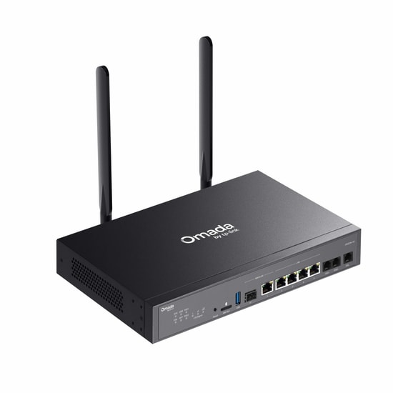 TP-Link Omada DR3220V-4G Gigabit Rackmount DSL Gateway - 4G+ Cat6, VDSL2, 3000 Mbps Wi-Fi 6, 4 Port, Dual Band Modem
