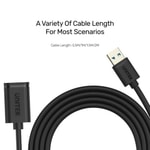 Unitek Y-C459GBK 2 Metre USB 3.0 Uzatma Kablosu - 5Gbps Veri Hızı, Altın Kaplama Uç, USB-A Erkek - USB-A Dişi, Siyah