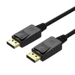 Unitek Y-C609BK 3 Metre 4K 60Hz DisplayPort 1.2 Kablo - Altın Kaplama Uç, 3D ve 2K Destekli Görüntü Aktarım Kablosu