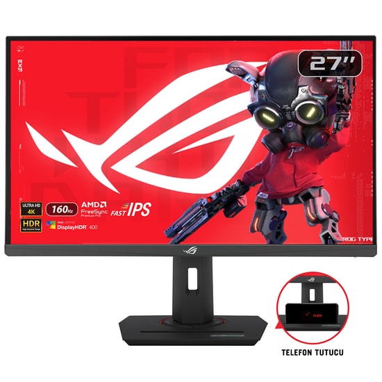Asus ROG Strix XG27UCS 27" 160Hz 1ms 4K UHD Fast IPS Gaming Monitör - Pivot, HDR400, G-Sync, FreeSync Premium, USB-C