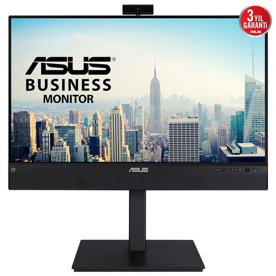 Asus BE24ECSNK 23.8" 60Hz 5ms FHD IPS Video Konferans Monitörü - Web Kamerası, Mikrofon, Pivot, Hoparlör, USB-C, RJ45