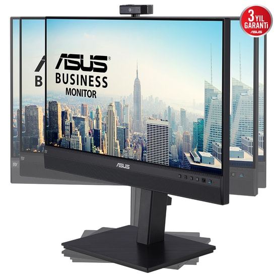 Asus BE24ECSNK 23.8" 60Hz 5ms FHD IPS Video Konferans Monitörü - Web Kamerası, Mikrofon, Pivot, Hoparlör, USB-C, RJ45