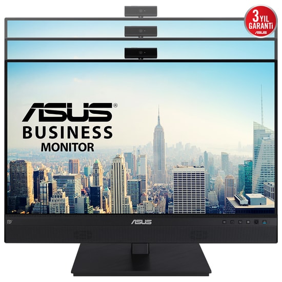 Asus BE24ECSNK 23.8" 60Hz 5ms FHD IPS Video Konferans Monitörü - Web Kamerası, Mikrofon, Pivot, Hoparlör, USB-C, RJ45