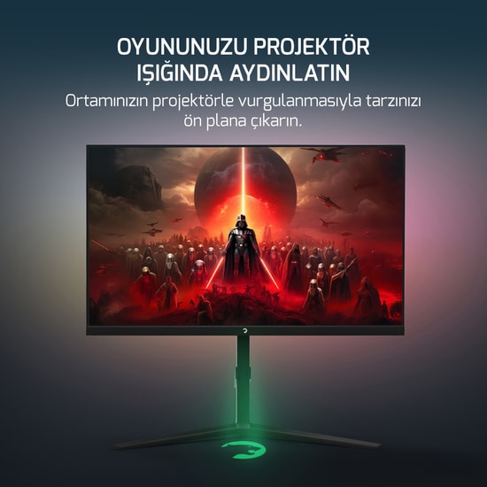 Gamepower Rapid 27" 1ms 360Hz Flat RGB Pivot Gaming Monitör (RAPID-27-360HZ) - FHD IPS, HDR10, Hoparlör, Adaptif Sync