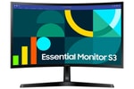 Samsung 24" Essential S3 LS24D366GAUXUF FHD Curved Monitör - 100Hz, 4ms, VA Panel, HDMI, VGA, 1800R, Vesa Uyumluluğu