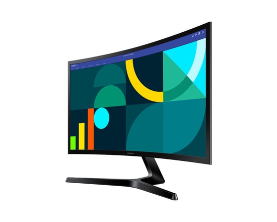 Samsung 24" Essential S3 LS24D366GAUXUF FHD Curved Monitör - 100Hz, 4ms, VA Panel, HDMI, VGA, 1800R, Vesa Uyumluluğu