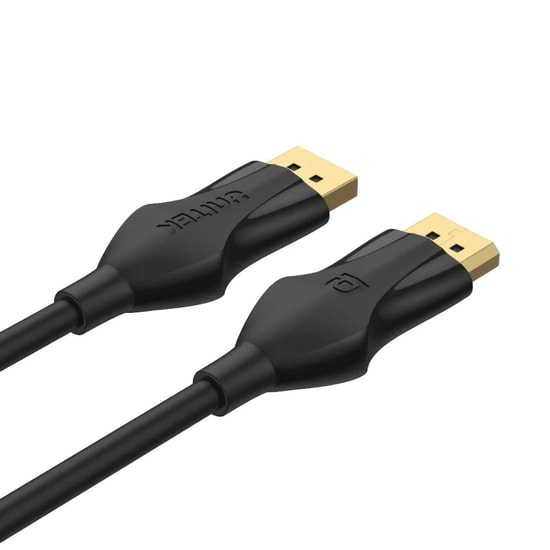 Unitek C1624BK-2M 2 Metre 8K 60Hz DisplayPort 1.4 Kablo - 32.4Gbps, HDR, DSC 1.2, Altın Kaplama, 4K 144Hz Destekli