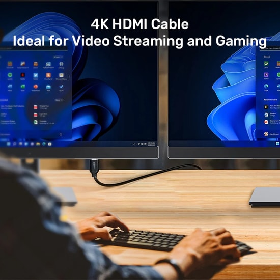 Unitek C11079BK-5M 5 Metre HDMI 2.0 Kablo - 4K 60Hz Ultra HD, 18Gbps, HDR10, 3D Destekli Görüntü ve Ses Aktarım Kablosu