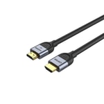 Unitek C11086GY01-2M 2 Metre HDMI 2.1 Kablo - 8K 60Hz, 48Gbps, Dinamik HDR, eARC, Altın Kaplama, Alüminyum Gövde