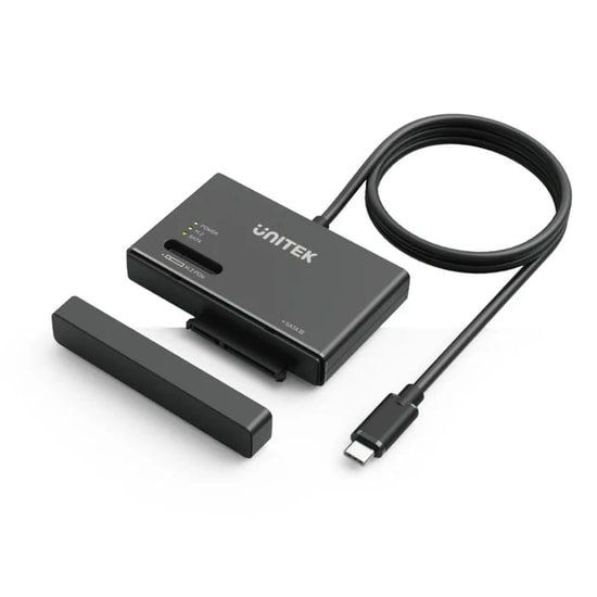 Unitek S1232A USB-C to M.2 NVMe + SATA III Dönüştürücü Adaptör - 10Gbps SuperSpeed, UASP Desteği, ABS Kasa