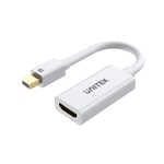Unitek Y-6331 Mini DisplayPort to HDMI 4K Dönüştürücü Adaptör - 20 cm Kablo, Ultra HD Görüntü Aktarımı, Beyaz