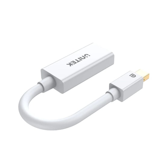 Unitek Y-6331 Mini DisplayPort to HDMI 4K Dönüştürücü Adaptör - 20 cm Kablo, Ultra HD Görüntü Aktarımı, Beyaz