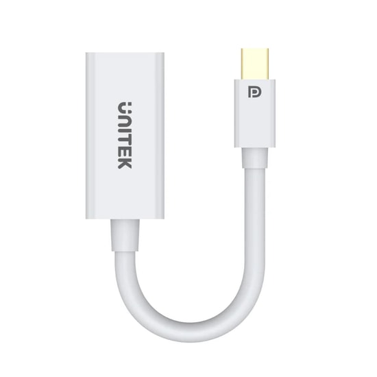 Unitek Y-6331 Mini DisplayPort to HDMI 4K Dönüştürücü Adaptör - 20 cm Kablo, Ultra HD Görüntü Aktarımı, Beyaz