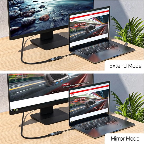 Unitek V1421A USB-C to HDMI 4K 60Hz Dönüştürücü Adaptör - 15cm Kablo, HDCP 2.3, Ultra HD Görüntü Aktarımı, ABS Gövde