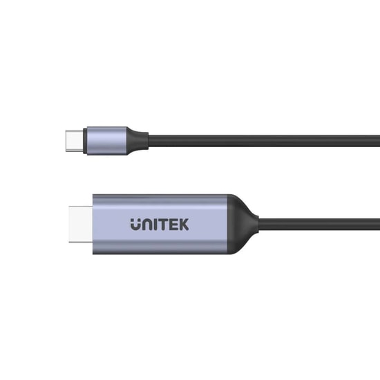 Unitek V1423A USB-C to HDMI 4K 60Hz 1.8 Metre Dönüştürücü Kablo - HDCP 2.3, Alüminyum Gövde, Ultra HD Görüntü Aktarımı